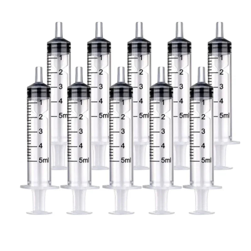 1ml-10ml Disposable Syringes Syringes Without Needle Syringe Glue Pet Feeding Needle Kitchen Tools Plastic Bulk Needle-Free