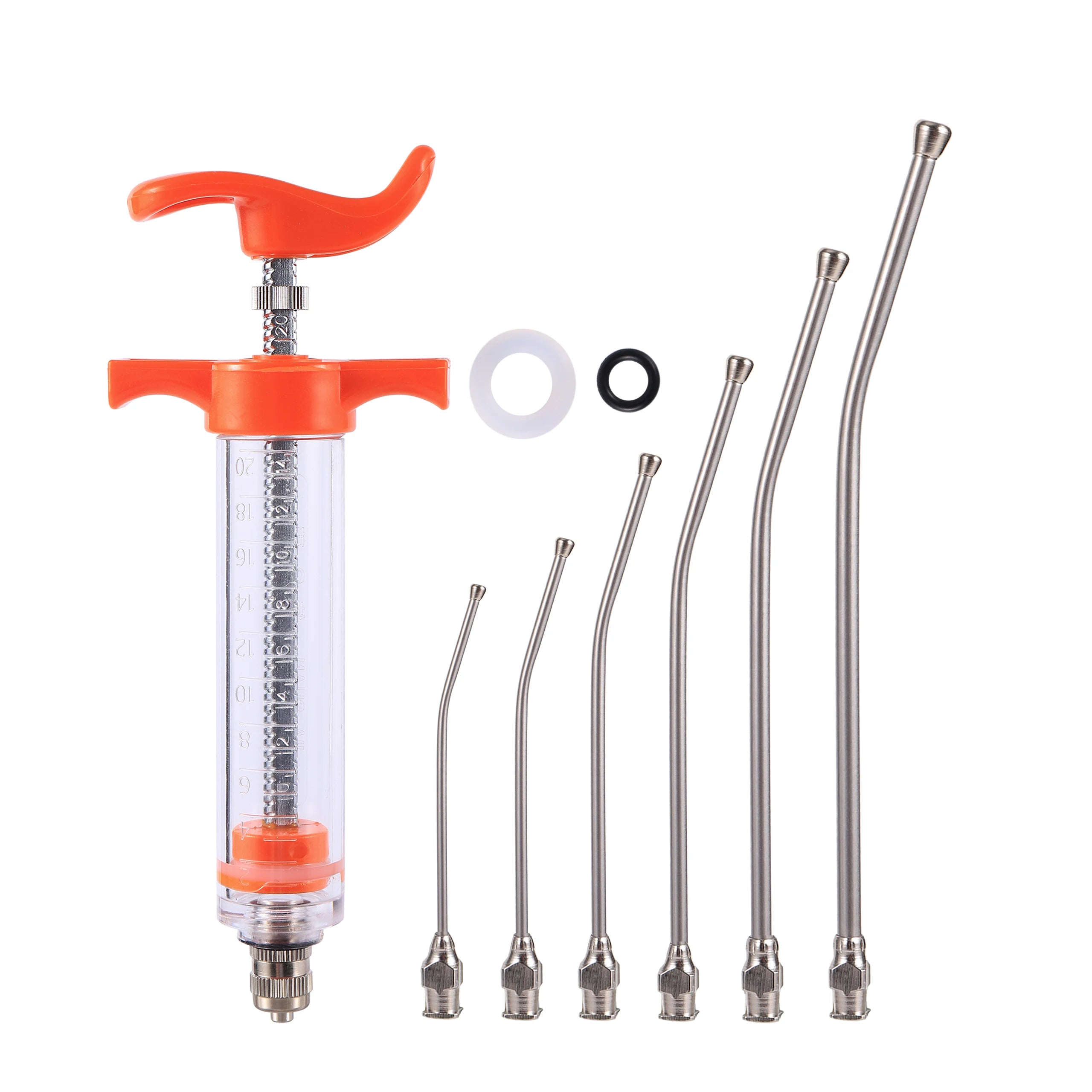 10ml/20ml Birds Feeding Syringe Kit With 6 Pcs Curved Gavage Tubes Bird Feeding Feed Medicine Supplies Pets feeding supplies