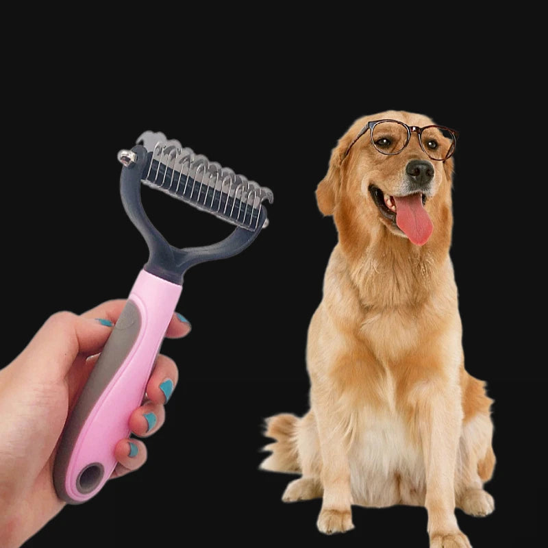 New Professional Pet Cat Hair Removal Comb Brush Dog Grooming Shedding Tools Puppy Hair Shedding Trimmer Pet Fur Trimming Combs