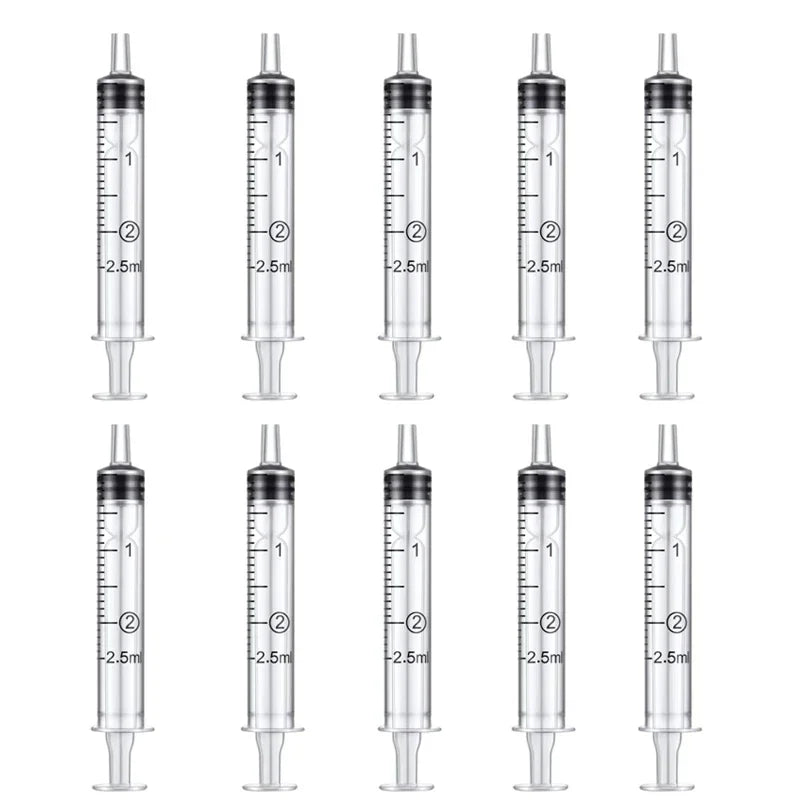 1ml-10ml Disposable Syringes Syringes Without Needle Syringe Glue Pet Feeding Needle Kitchen Tools Plastic Bulk Needle-Free