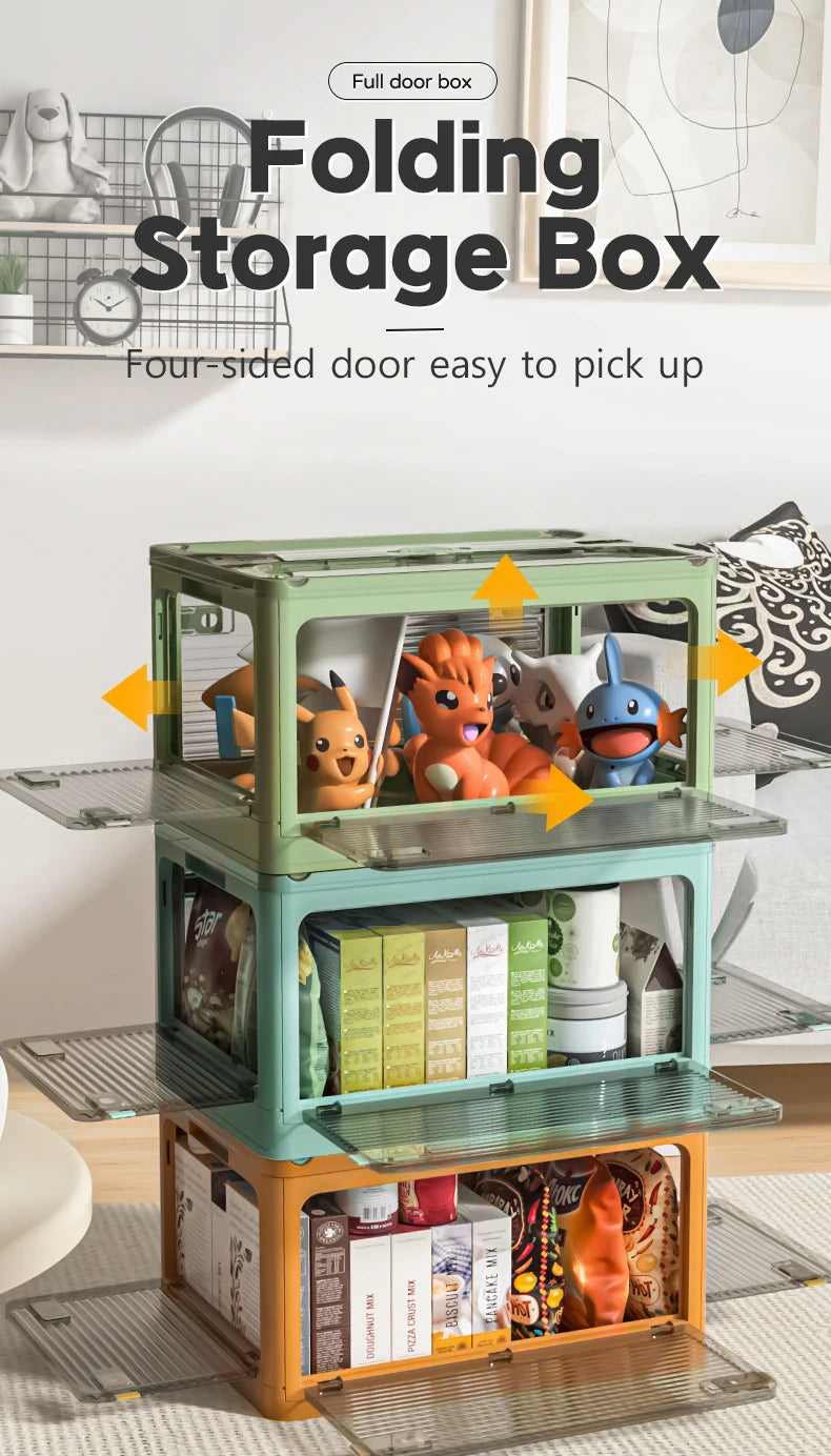 Home Folding Storage Box Student Book Box Five-door Pet Organizer Camping Car Backup Storage Box