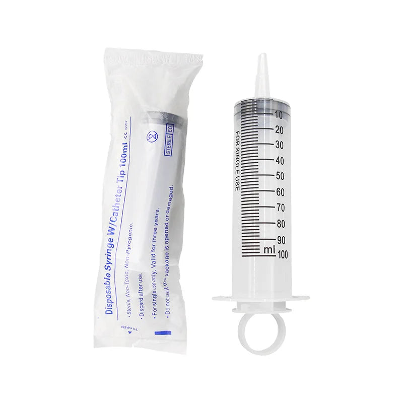 Plastic Car Oil Pet Feeding Pump Nutrient Measuring Big Syringe Reusable With 100cm Hose Syringes Large Capacity Syringe 100-550
