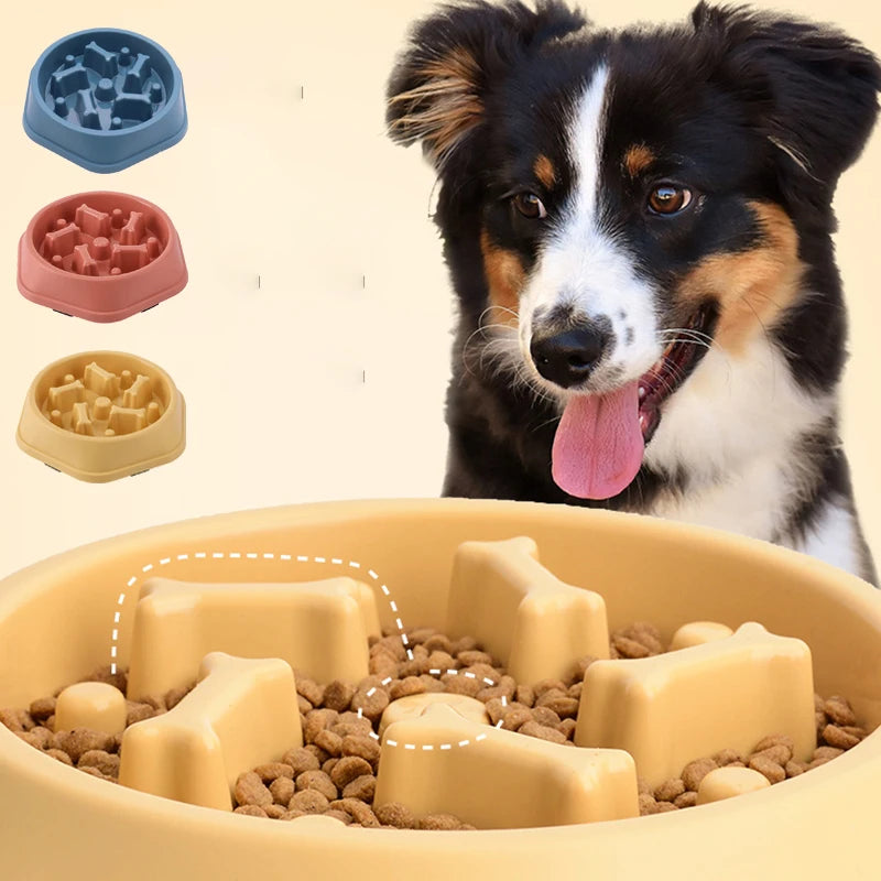 Slow Feeder Dog Bowl Non Slip Cat Dog Slower Food Feeding Dishes Large Small Medium Pet Slow Eat Dishes Puzzle Bowl Pet Supplies