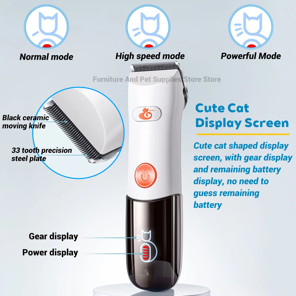 Electric Dogs Grooming Clipper Professional Hair Cutter for Pets Hair Trimmer Cordless Low Noise Shaver Cutter Machine Scissors