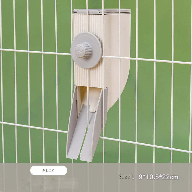 Automatic Pet Feeder with Hanging Bowl Water Bottle Food Container Dispenser for Puppy Cats Rabbit Birds Pet Feeding Product