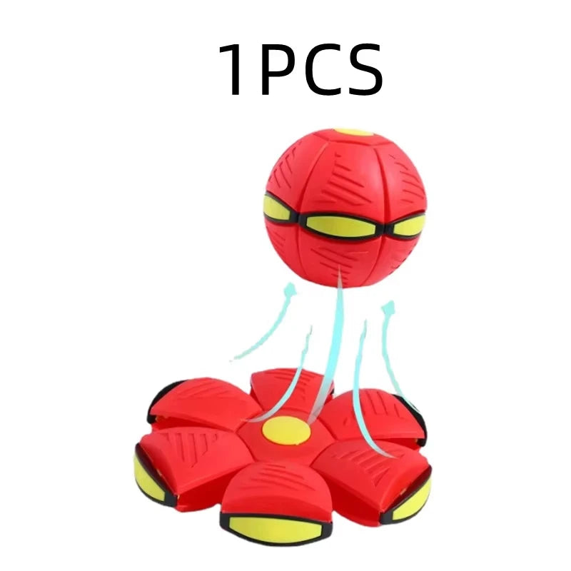 Magic Flying Saucer Ball Bouncy Stomp Ball Puzzle Pet Children's Toys Indoor Outdoor Decompression Transformation Sports Balls