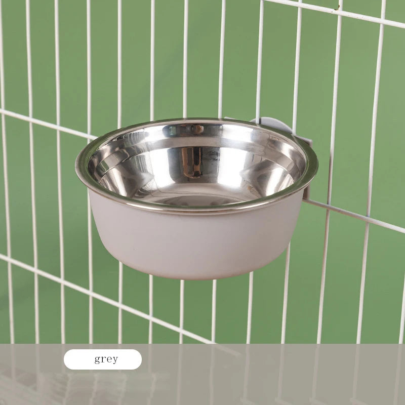 Automatic Pet Feeder with Hanging Bowl Water Bottle Food Container Dispenser for Puppy Cats Rabbit Birds Pet Feeding Product