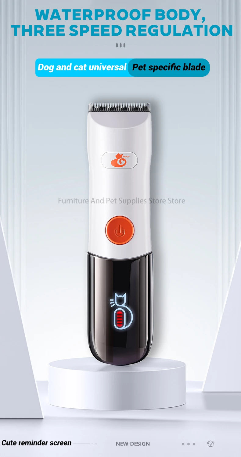 Electric Dogs Grooming Clipper Professional Hair Cutter for Pets Hair Trimmer Cordless Low Noise Shaver Cutter Machine Scissors