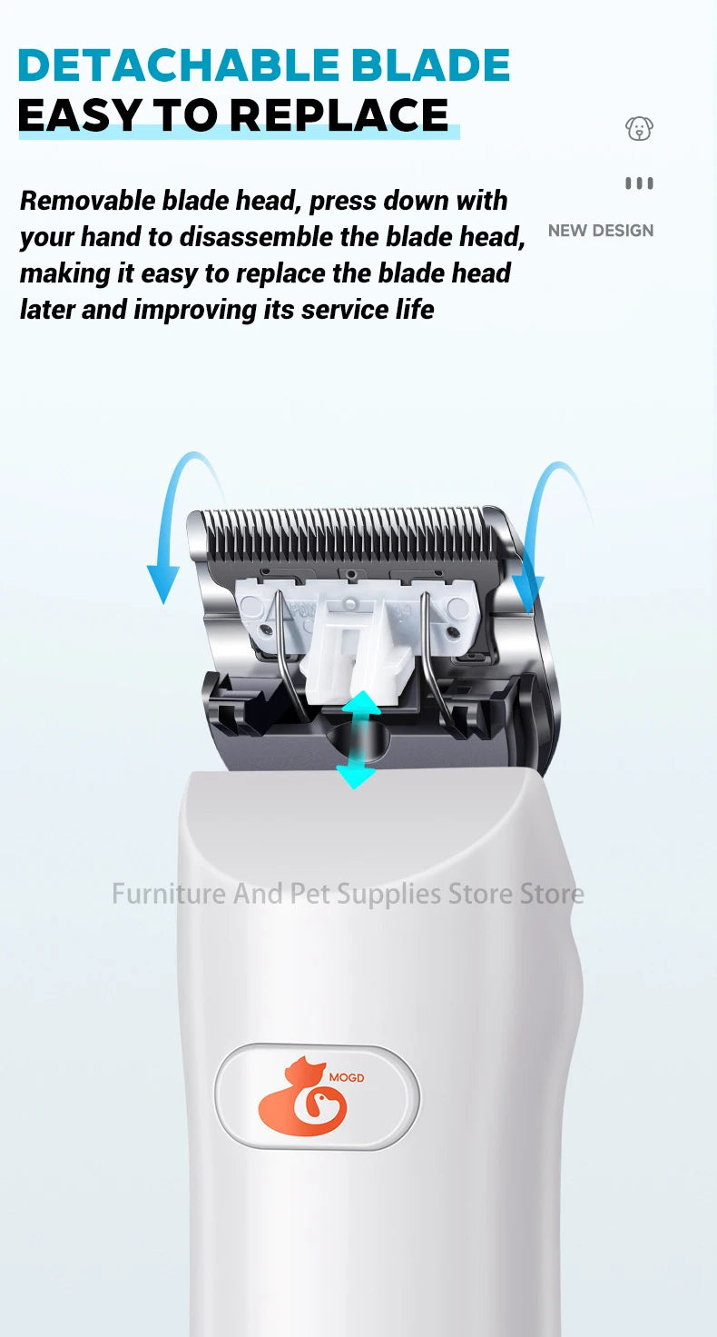 Electric Dogs Grooming Clipper Professional Hair Cutter for Pets Hair Trimmer Cordless Low Noise Shaver Cutter Machine Scissors