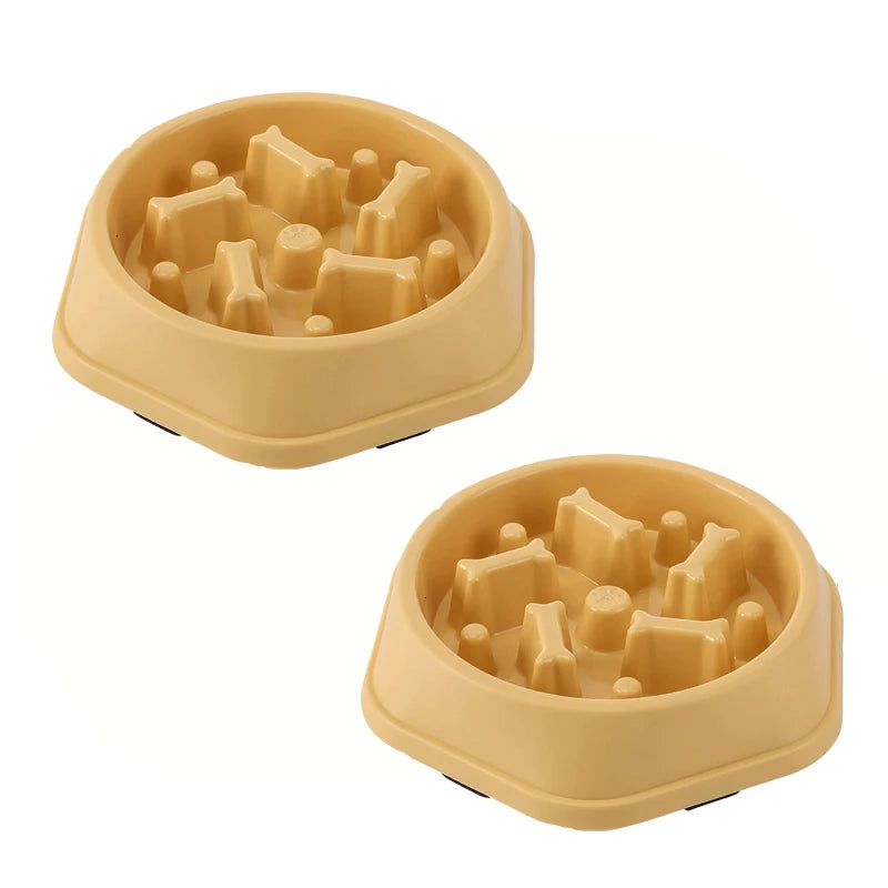 Slow Feeder Dog Bowl Non Slip Cat Dog Slower Food Feeding Dishes Large Small Medium Pet Slow Eat Dishes Puzzle Bowl Pet Supplies