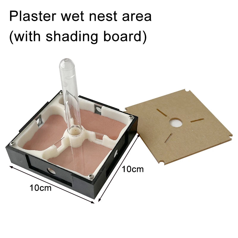 Unlimited Expansion Ant Farm Acrylic Ant Nest with Feeding Area Gypsum Pet Anthill Workshop Ant House Moisturizing Water Tower