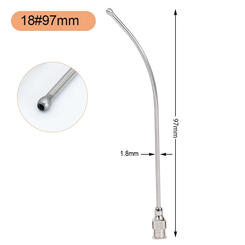 1Pcs Stainless Steel Birds Feeding Syringe Tube Nozzle Rats and Mice/Parrots/Birds/Poultry/Pets Elbow Gavage Needles