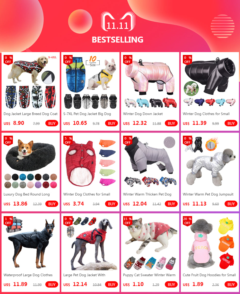 Winter Warm Large Pet Dog Jacket with Harness Waterproof Big Dog Coat for Labrador Chihuahua French Bulldog Outdoor Dog Clothes