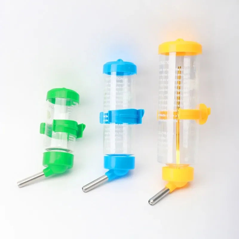 Hanging Hamster Drinker Water Bottle Dispenser Feeder Hanging Pet Dog Guinea Pig Squirrel Rabbit Drinking Head 80/125/250ml
