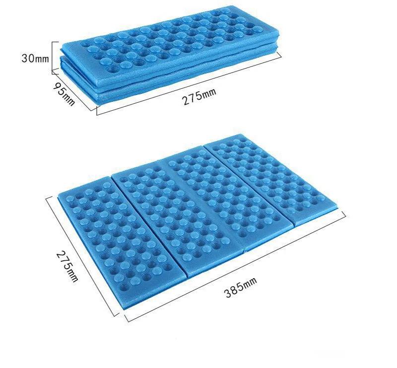 Outdoor Seat Mat XPE Floor Mat 4 Folding Foam Mat Waterproof Insulation Portable Moisture-proof Picnic Mat Butt Mat