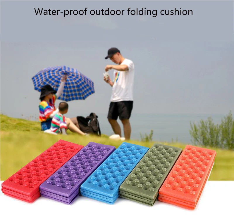 Outdoor Seat Mat XPE Floor Mat 4 Folding Foam Mat Waterproof Insulation Portable Moisture-proof Picnic Mat Butt Mat