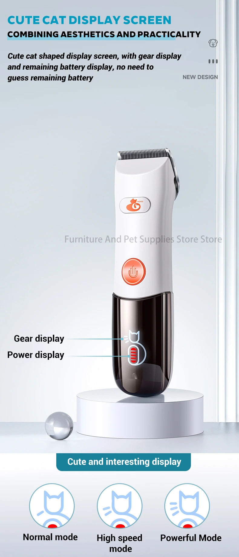 Electric Dogs Grooming Clipper Professional Hair Cutter for Pets Hair Trimmer Cordless Low Noise Shaver Cutter Machine Scissors