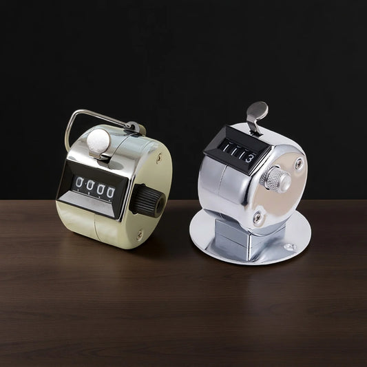 Easy To Use NEW 4 Digit Hand Tally Counter Manual Clicker Golf Training Digital Counting Device Mini Mechanical Counter