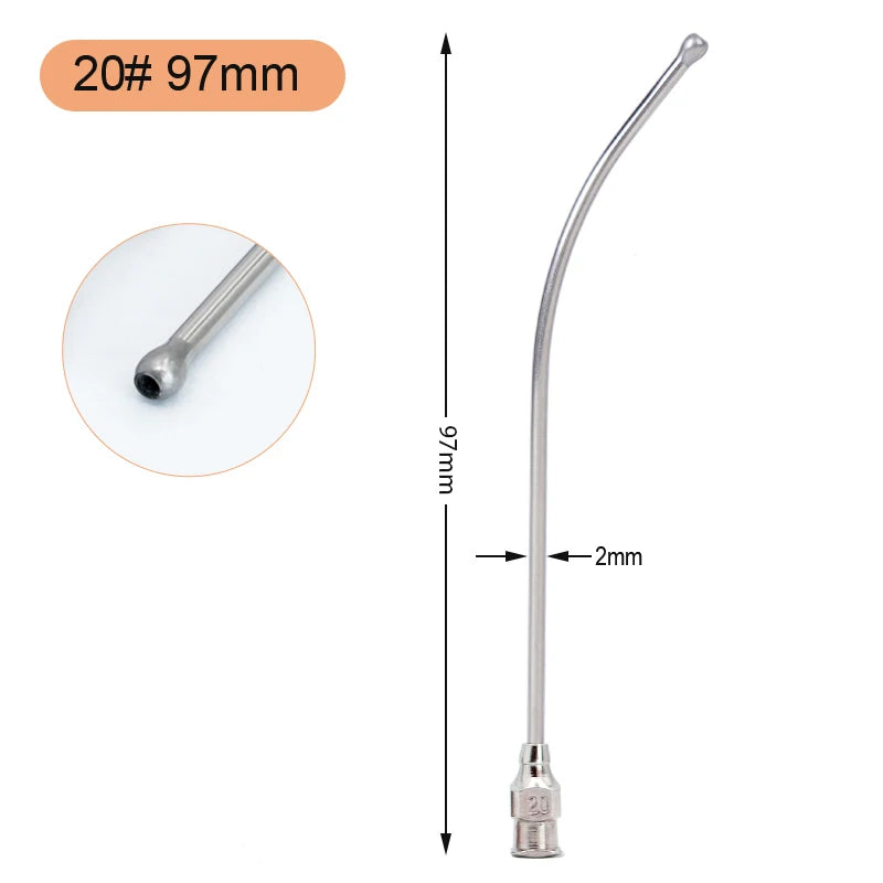 1Pcs Stainless Steel Birds Feeding Syringe Tube Nozzle Rats and Mice/Parrots/Birds/Poultry/Pets Elbow Gavage Needles