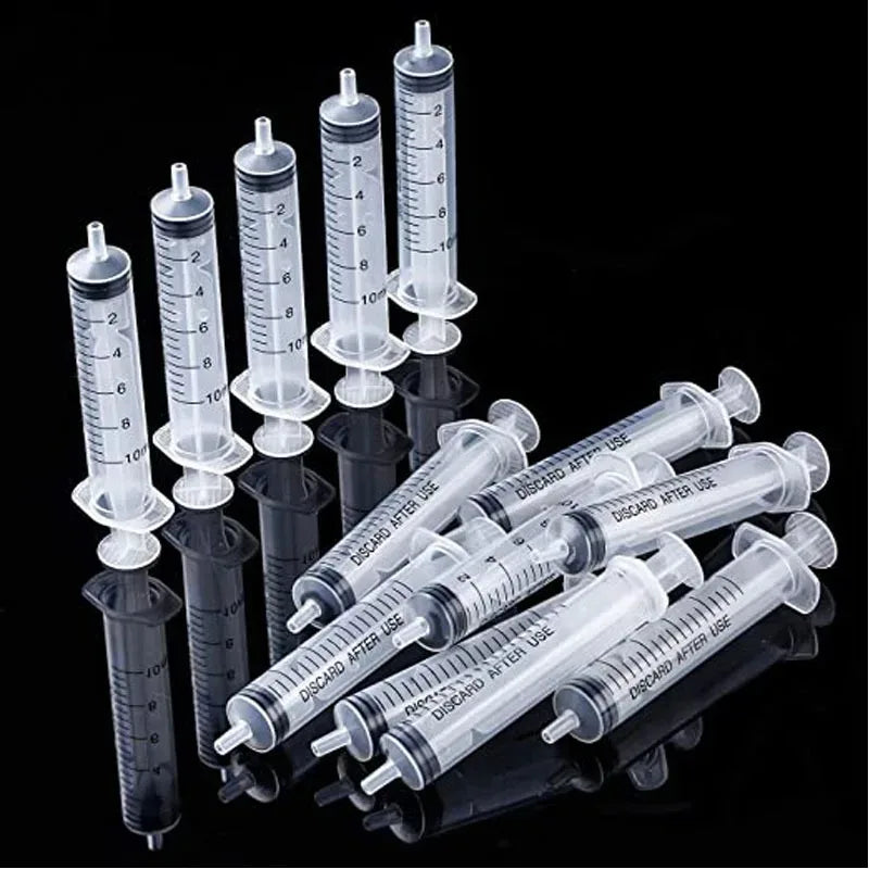 1ml-10ml Disposable Syringes Syringes Without Needle Syringe Glue Pet Feeding Needle Kitchen Tools Plastic Bulk Needle-Free