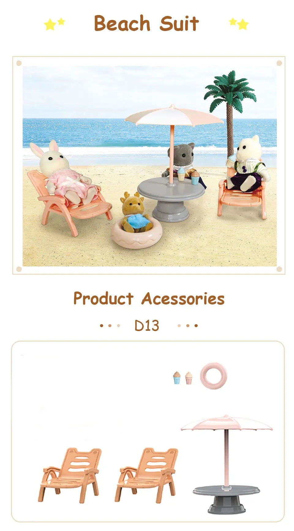 1:12 Miniature Furniture Forest Family Kitchen Toy Dining Table Dollhouse Accessories Bathroom Pretend Play For Girl Gifts Toys