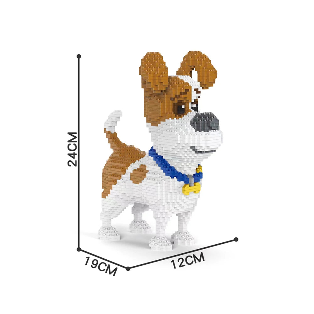 Knew Built Corgi Dog Micro Mini Building Blocks Toys: Adorable Model for Pet Lovers, Recreation, Perfect Display and Gift Idea