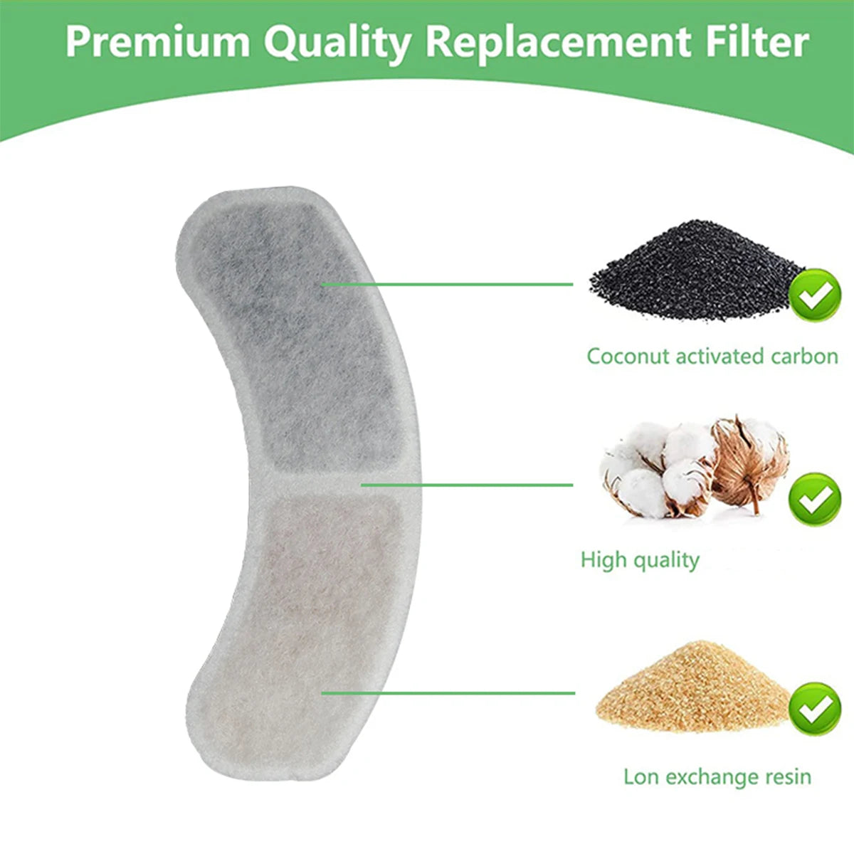 Cat Water Fountain Filters Pet Water Dispenser Filter Cartridge Cat Dog Feeding & Watering Supplies Filters Accessories