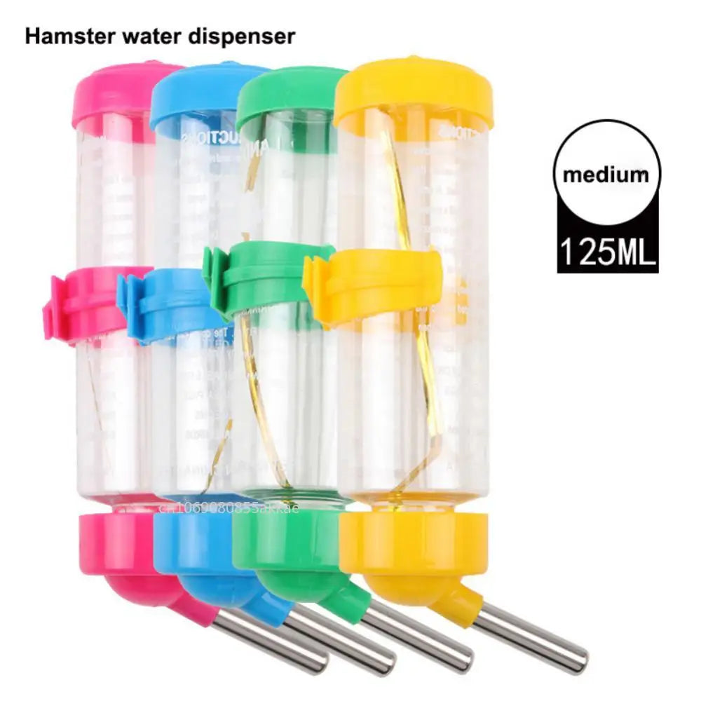 Pet Hamster Cat Drinker Kitten Water Bottle Dispenser Feeder Hanging Dog Guinea Pig Squirrel Rabbit Drinking Head Pipe Fountain