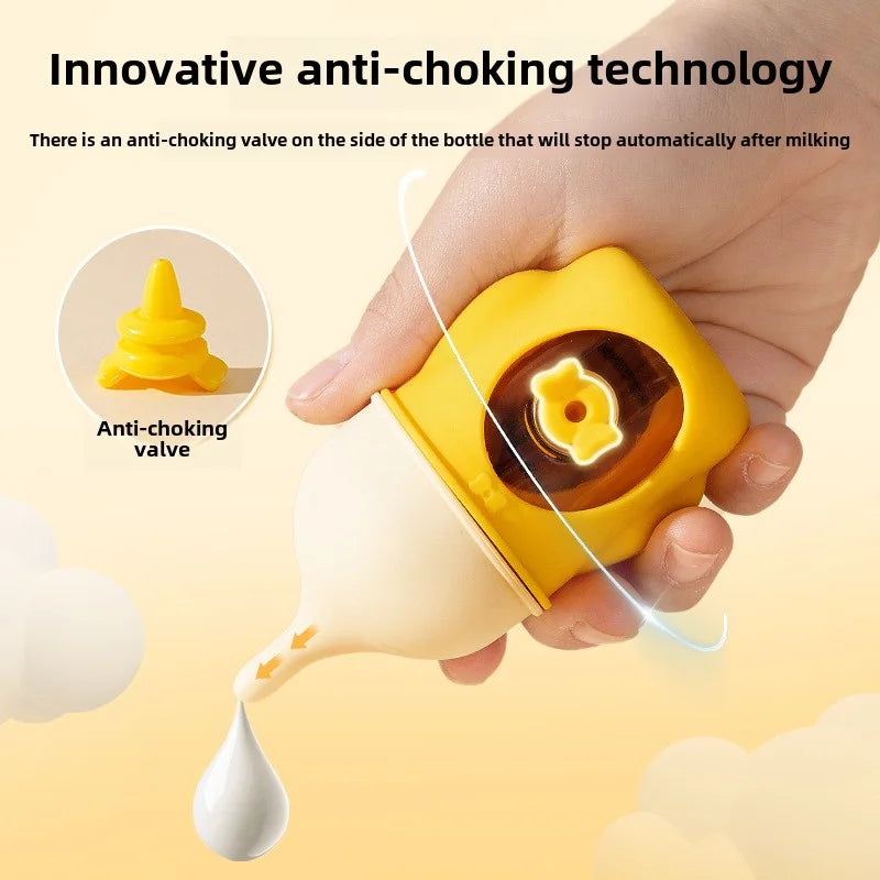 New pet milk bottle cat dog bionic anti-choking newborn puppy cat silicone bottle drinking milk see scale