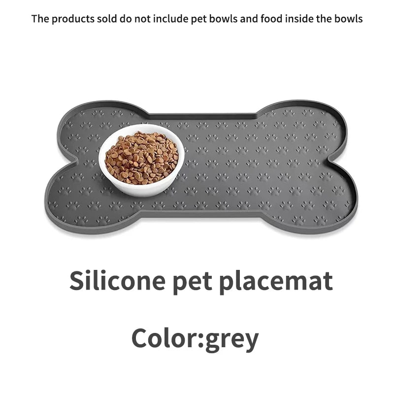 Black/apricot/pink/grey pet silicone mat, dog feeding mat, easy to clean silicone mat, dog food bowl mat, dog eating bowl mat