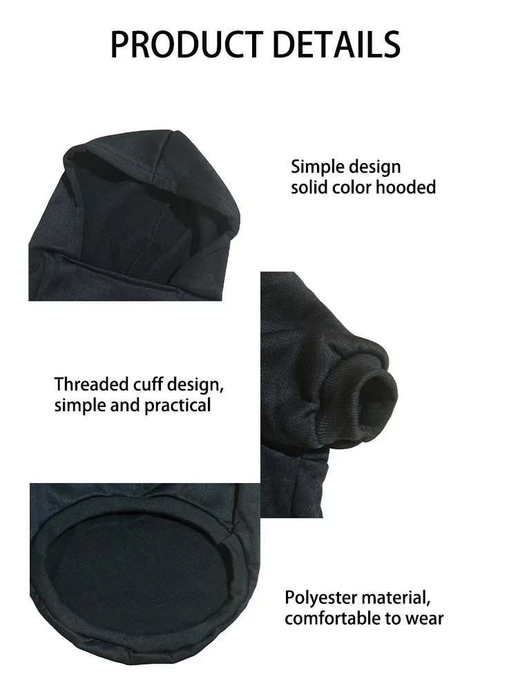 Sudadera con capucha para perro, temporada de otoño e invierno, ropa para perros grandes, estampado de texto en la cara del perro, chaqueta para bulldog francés y labrador.