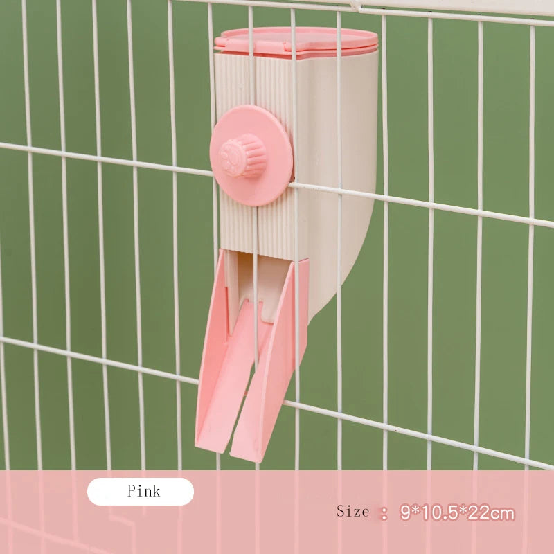 Automatic Pet Feeder with Hanging Bowl Water Bottle Food Container Dispenser for Puppy Cats Rabbit Birds Pet Feeding Product