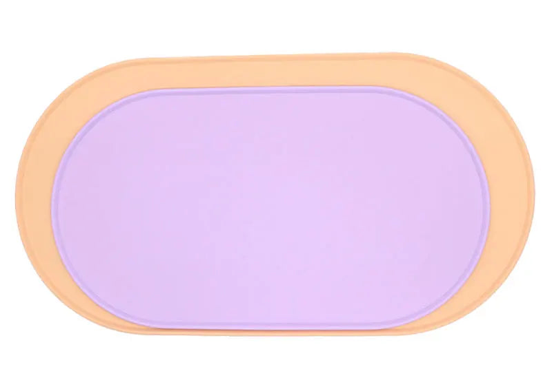 Pet Silicone Food Mat Placemat Waterproof Prevent Spills Dog Feeding Mats Easy to Clean Non-Slip Pet Feeding Water Supplies