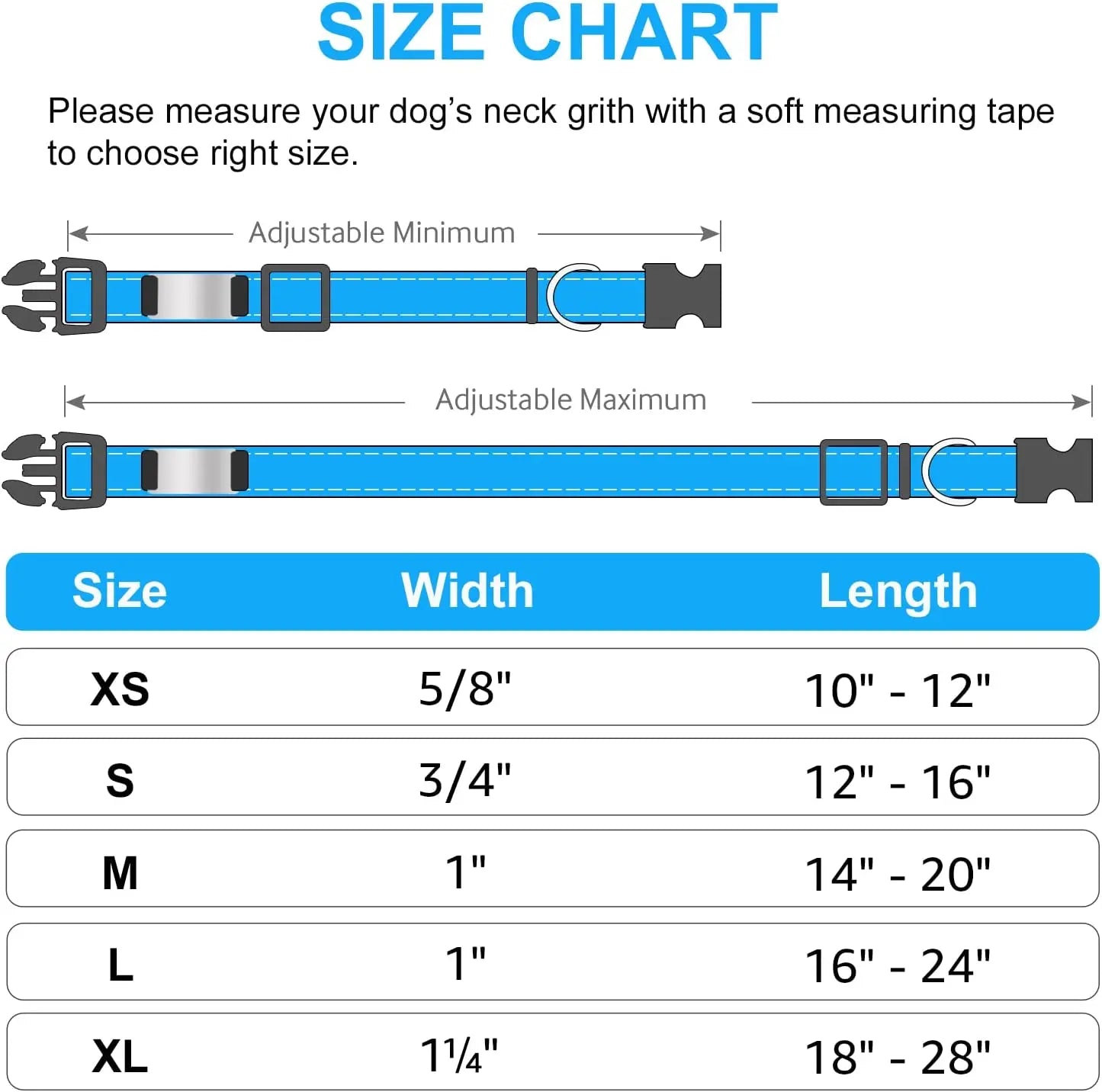 Adjustable Reflective Dog Collar Nylon Custom Engraved Name ID Tag Personalized Luminous Puppy Gleamy Large Unisex Dog Collar