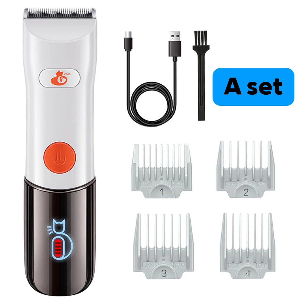 Electric Dogs Grooming Clipper Professional Hair Cutter for Pets Hair Trimmer Cordless Low Noise Shaver Cutter Machine Scissors