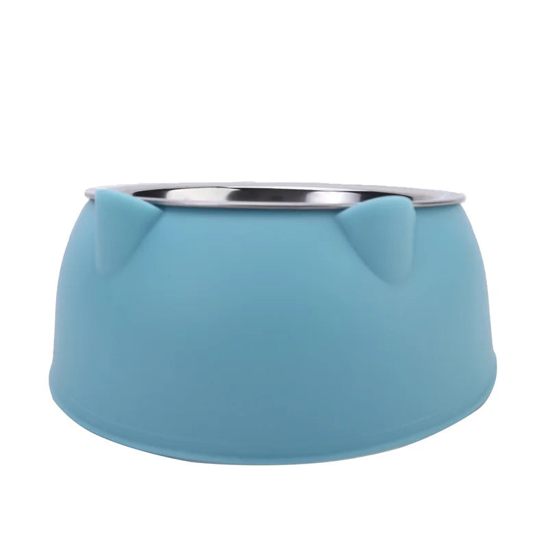 100ML Cat Dog Bowl 15 Degrees Raised Non Slip Puppy Base Cat Food Drinking Water Feeder Tilt Safeguard Neck Pet Bowl Accessories