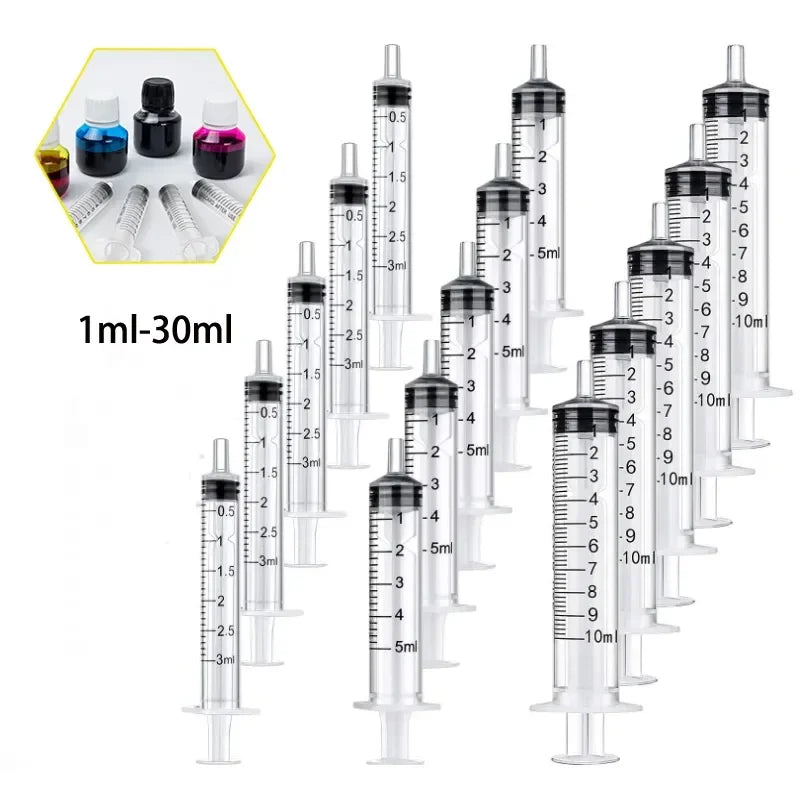 1ml-10ml Disposable Syringes Syringes Without Needle Syringe Glue Pet Feeding Needle Kitchen Tools Plastic Bulk Needle-Free