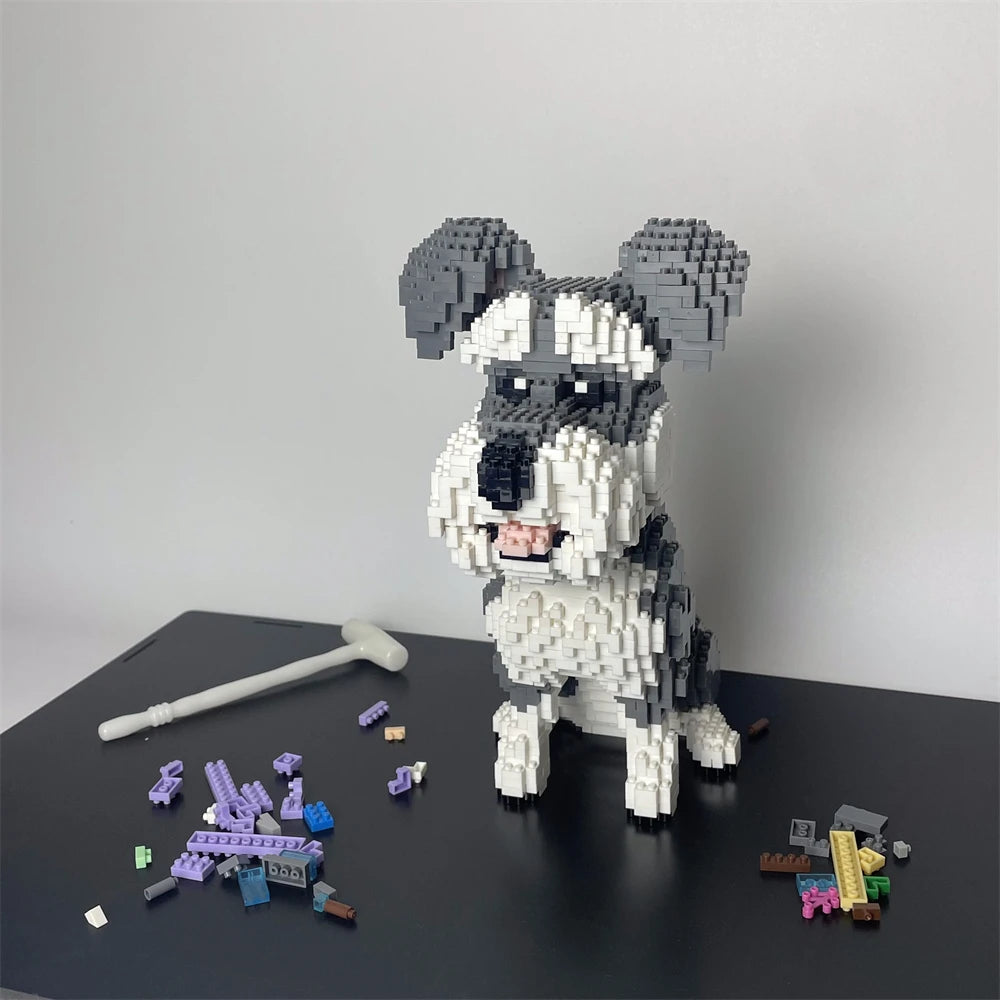 Knew Built Corgi Dog Micro Mini Building Blocks Toys: Adorable Model for Pet Lovers, Recreation, Perfect Display and Gift Idea