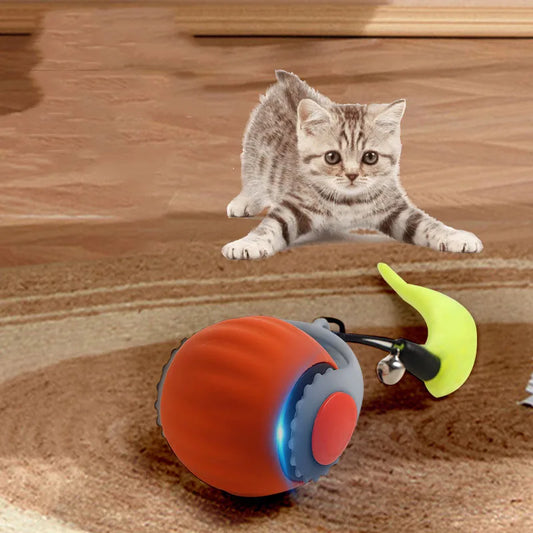 Pelota inteligente para gatos, juguete eléctrico para gatos, autoexcitante, antiaburrimiento, seguro y resistente a las mordeduras.