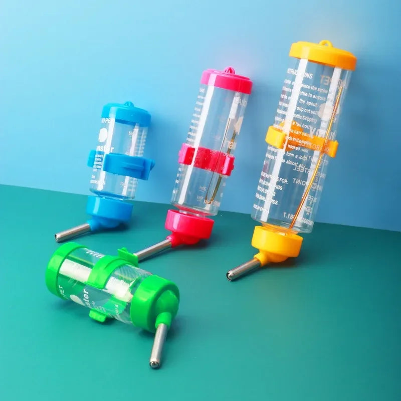 Hanging Hamster Drinker Water Bottle Dispenser Feeder Hanging Pet Dog Guinea Pig Squirrel Rabbit Drinking Head 80/125/250ml