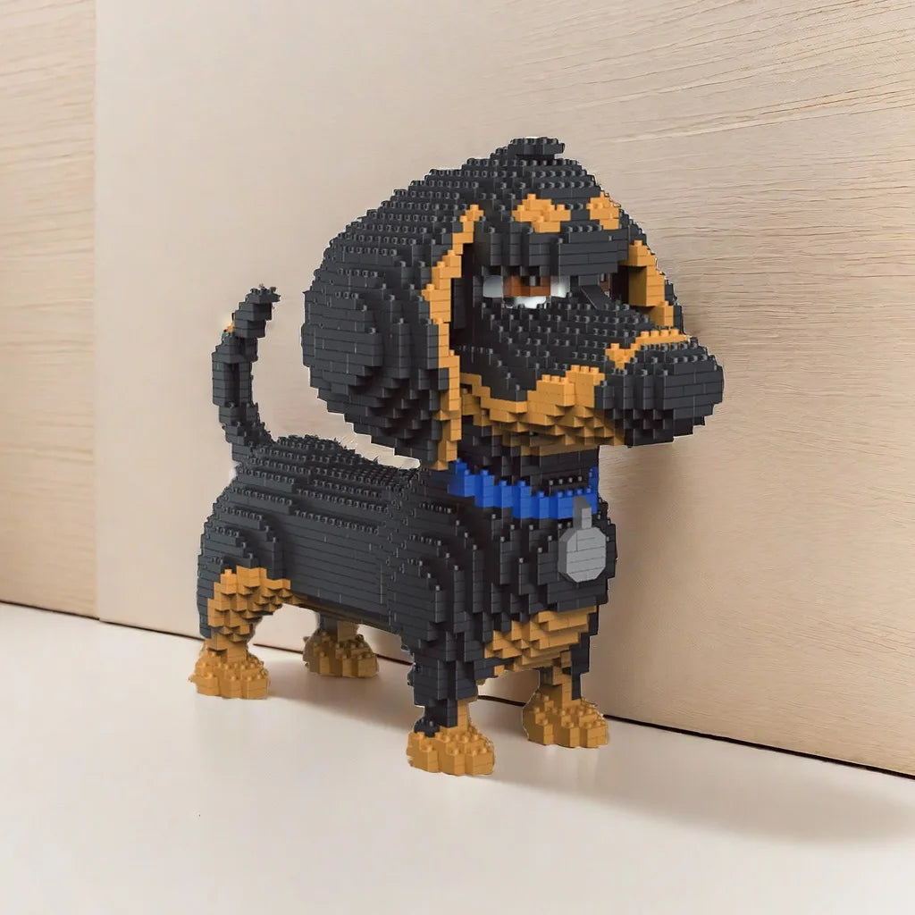 Knew Built Corgi Dog Micro Mini Building Blocks Toys: Adorable Model for Pet Lovers, Recreation, Perfect Display and Gift Idea