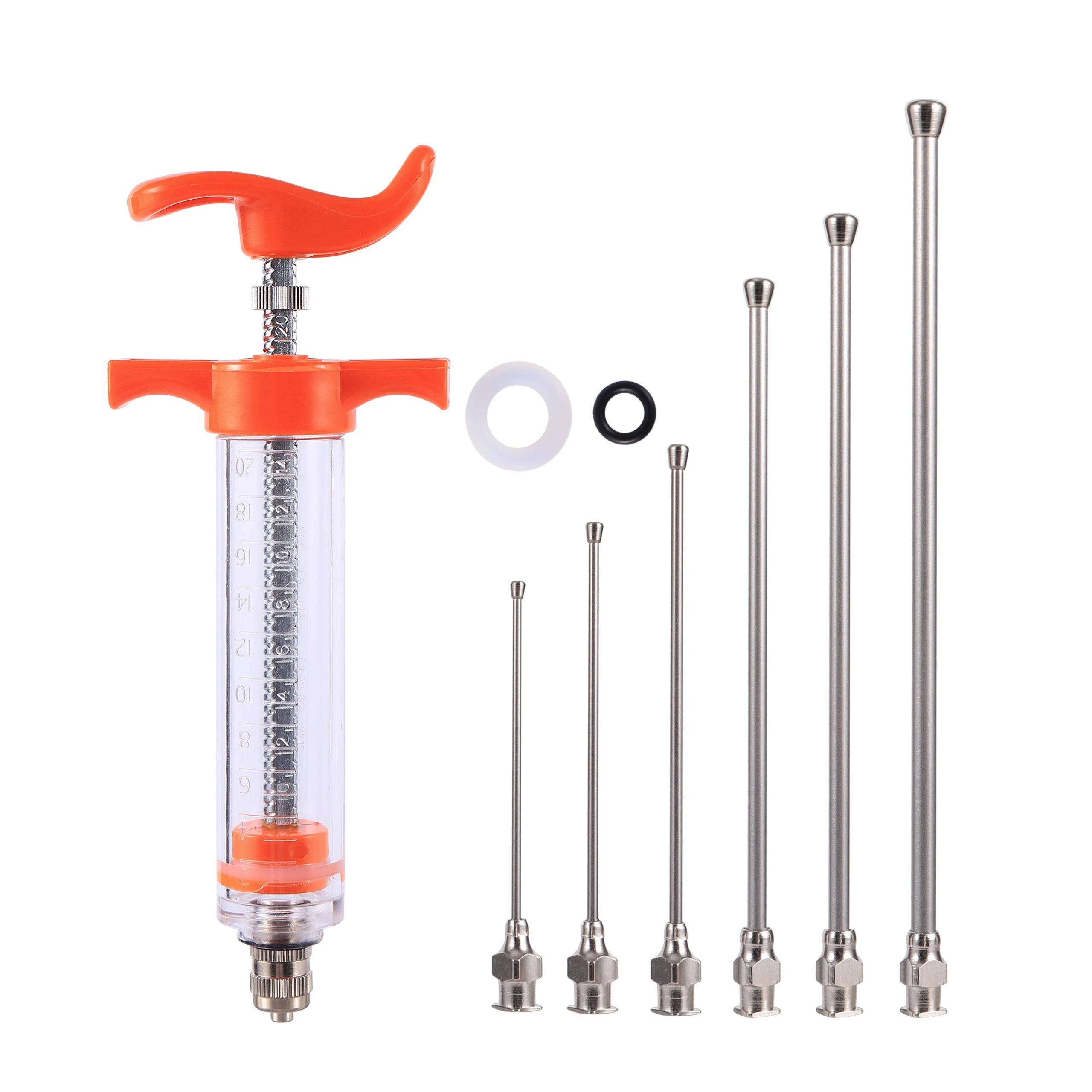 10ml/20ml Birds Feeding Syringe Kit With 6 Pcs Curved Gavage Tubes Bird Feeding Feed Medicine Supplies Pets feeding supplies