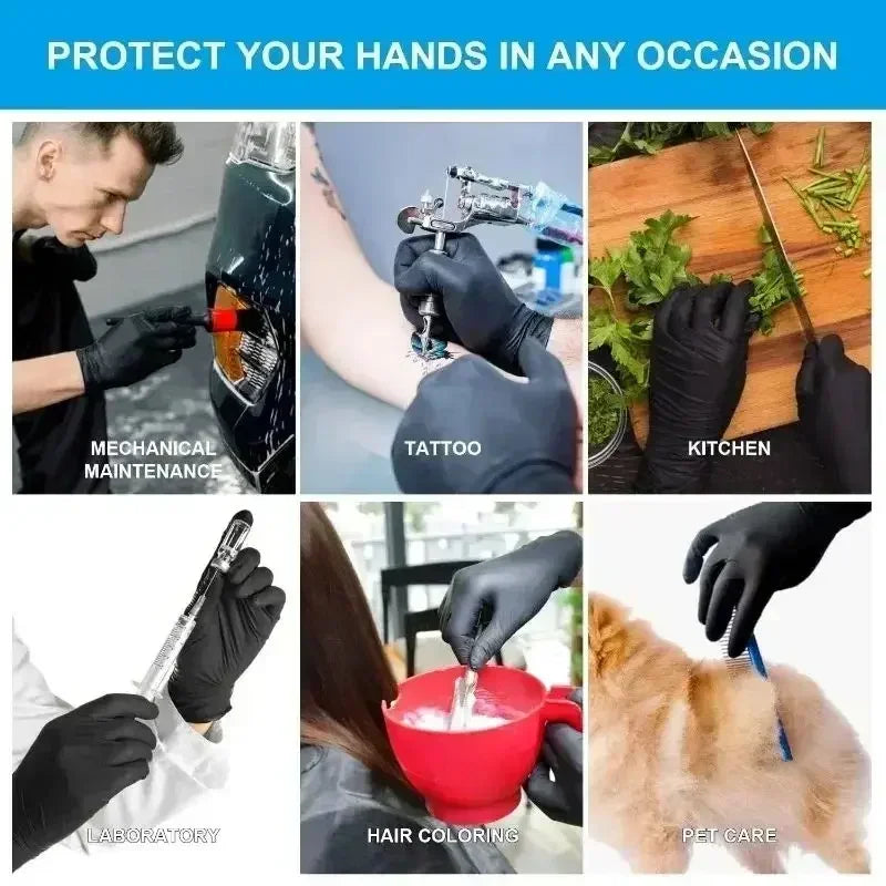 Gloves Dog Wash Cleaning Glove for Food Working Latex Gloves Disposable Nitrile Waterproof Gloves Dish Washing Kitchen Household