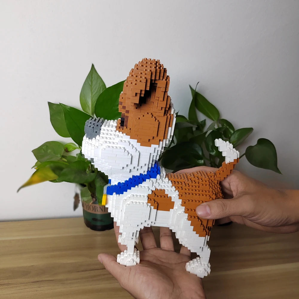 Knew Built Corgi Dog Micro Mini Building Blocks Toys: Adorable Model for Pet Lovers, Recreation, Perfect Display and Gift Idea