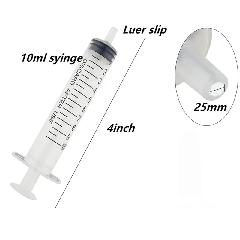 1ml-10ml Disposable Syringes Syringes Without Needle Syringe Glue Pet Feeding Needle Kitchen Tools Plastic Bulk Needle-Free