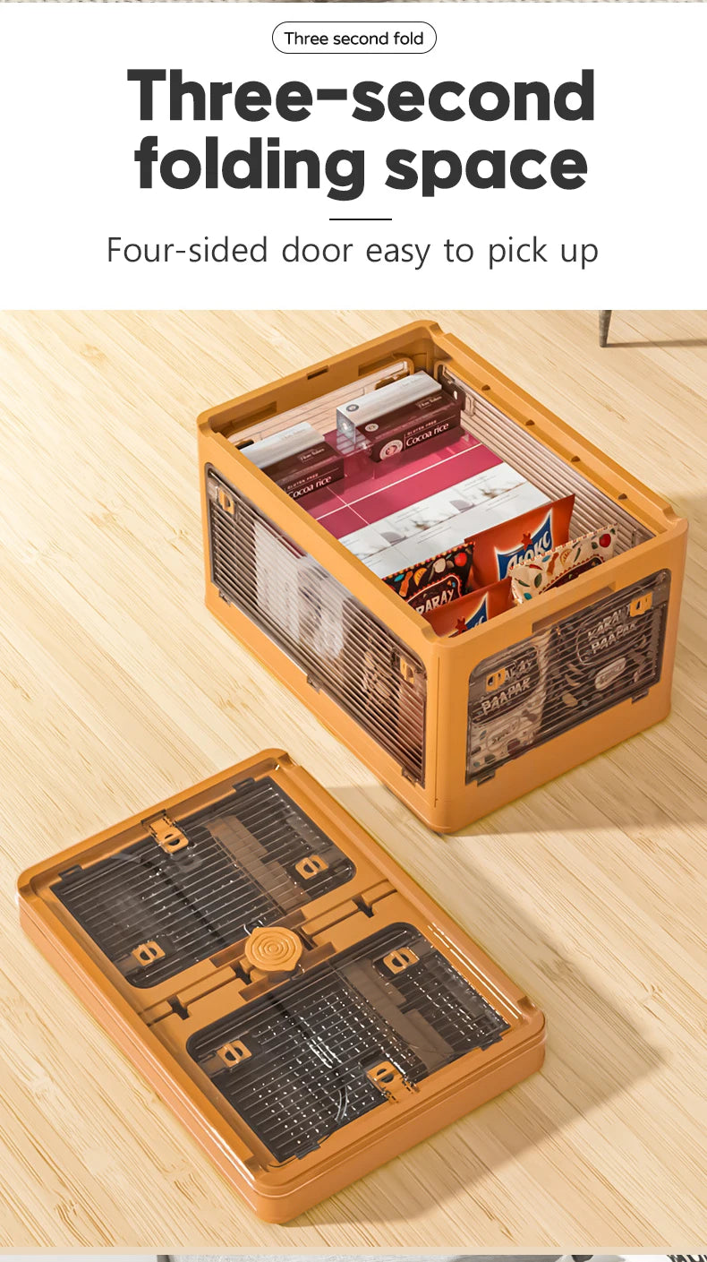 Home Folding Storage Box Student Book Box Five-door Pet Organizer Camping Car Backup Storage Box