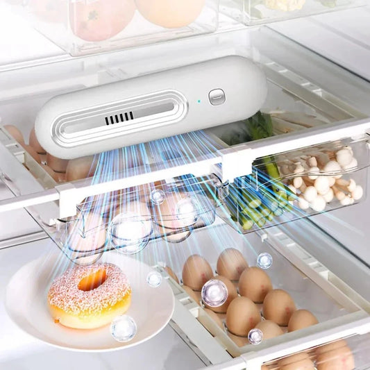 Multi-Functional Air Purifier & Deodorizer for Refrigerator, Car, Pet Area, Toilet - Eliminates Odors and Extends Food Freshness