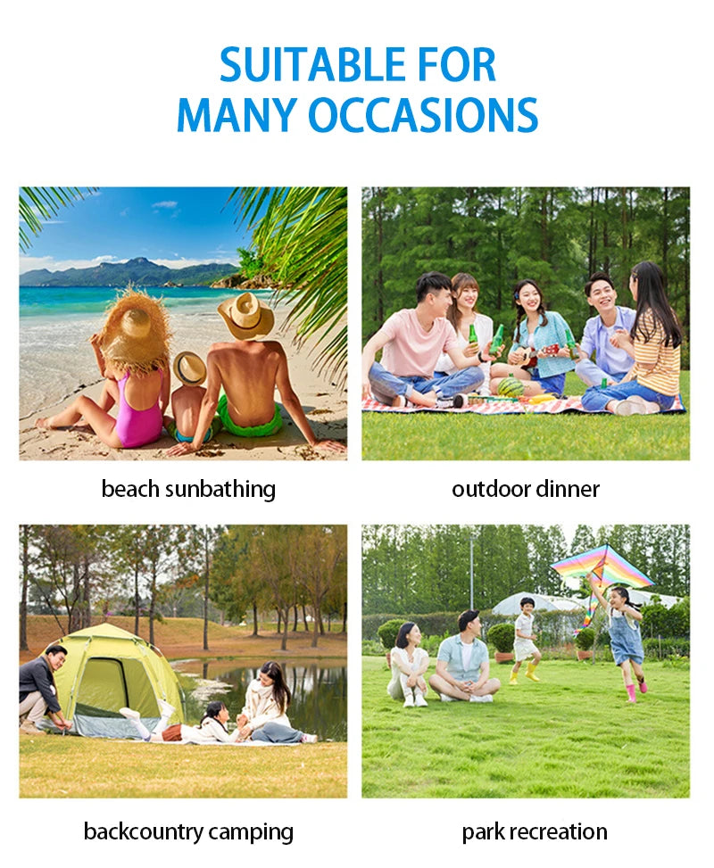 Outdoor Picnic Camping Mat Beach Moisture-Proof Foldable XPE Cushion Hiking Portable Small Mats Egg Trough Waterproof Pad