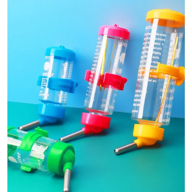 Hanging Hamster Drinker Water Bottle Dispenser Feeder Hanging Pet Dog Guinea Pig Squirrel Rabbit Drinking Head 80/125/250ml