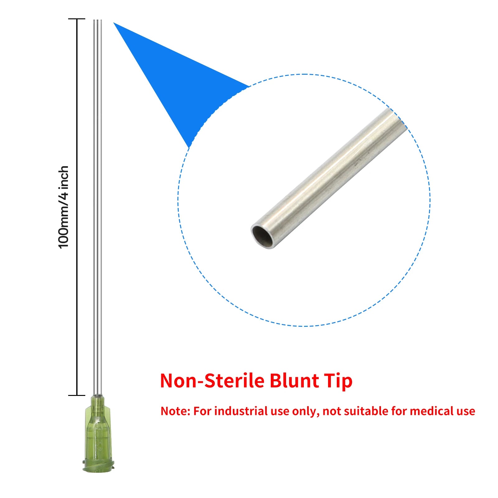 3ml-60ml Plastic Luer Lock Syringe Industrial Syringes With 4 Inch Glue Dispensing Tip and Caps for Oil Glue Liquid,Pet Feeding